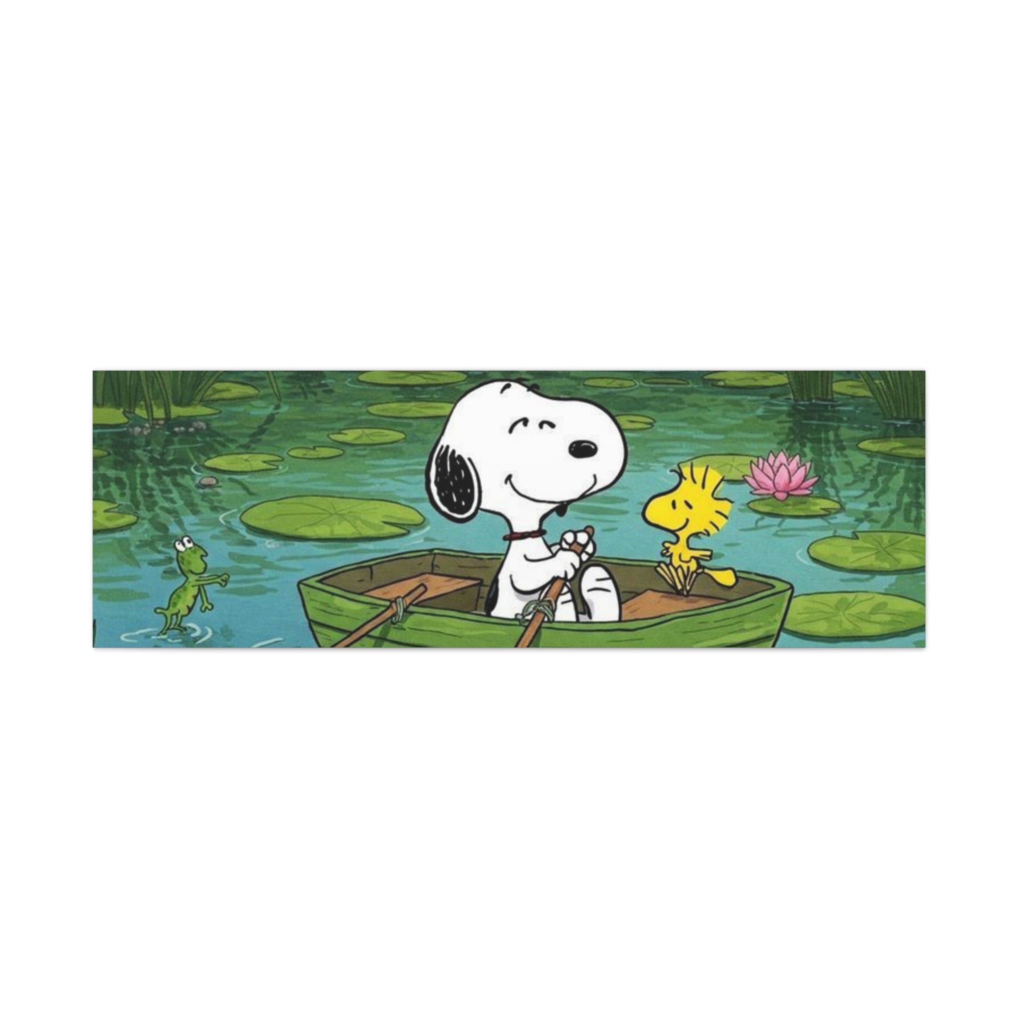 Snoopy Rowboat Canvas