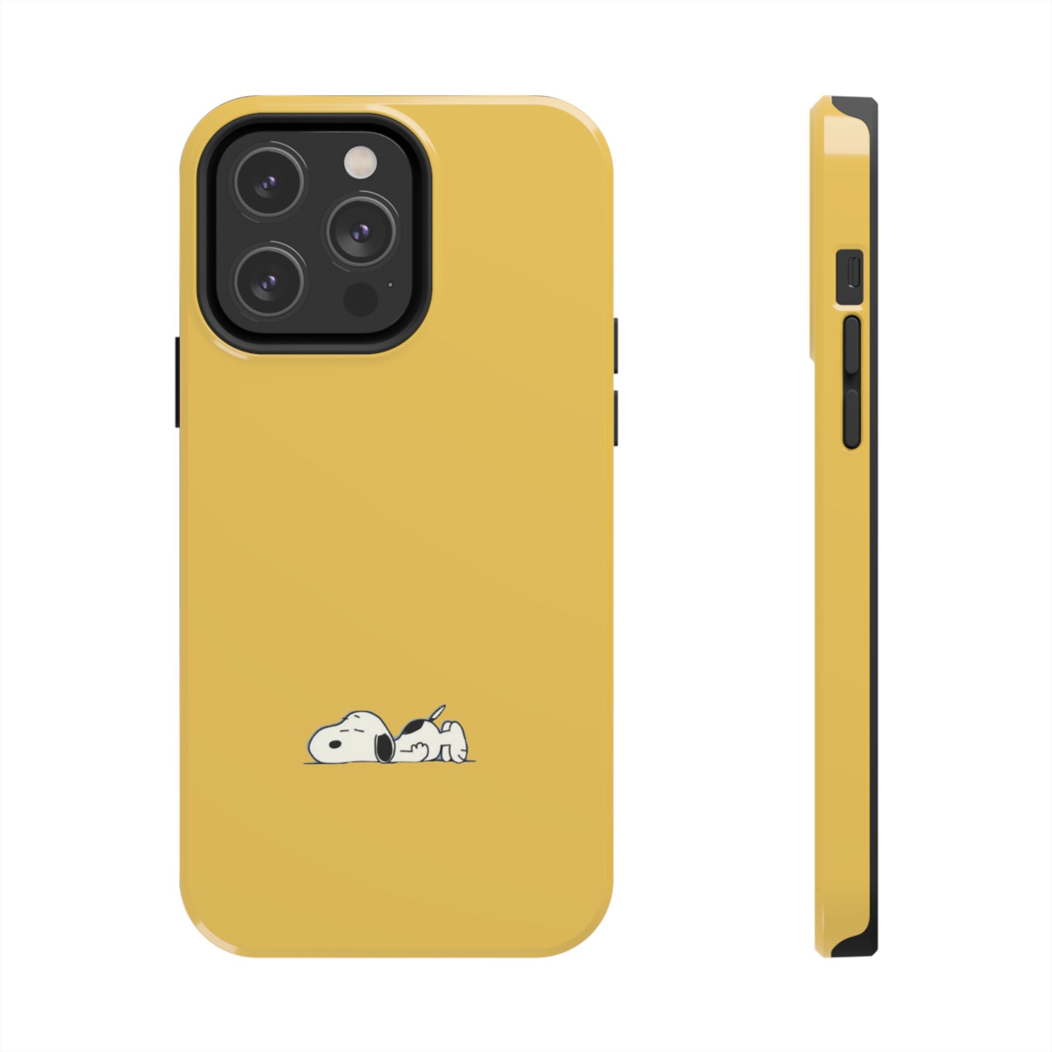 Sleeping Snoopy Yellow Phone Case