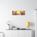 Snoopy Beach Sunset Canvas Poster