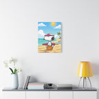 Snoopy Beach Day Canvas