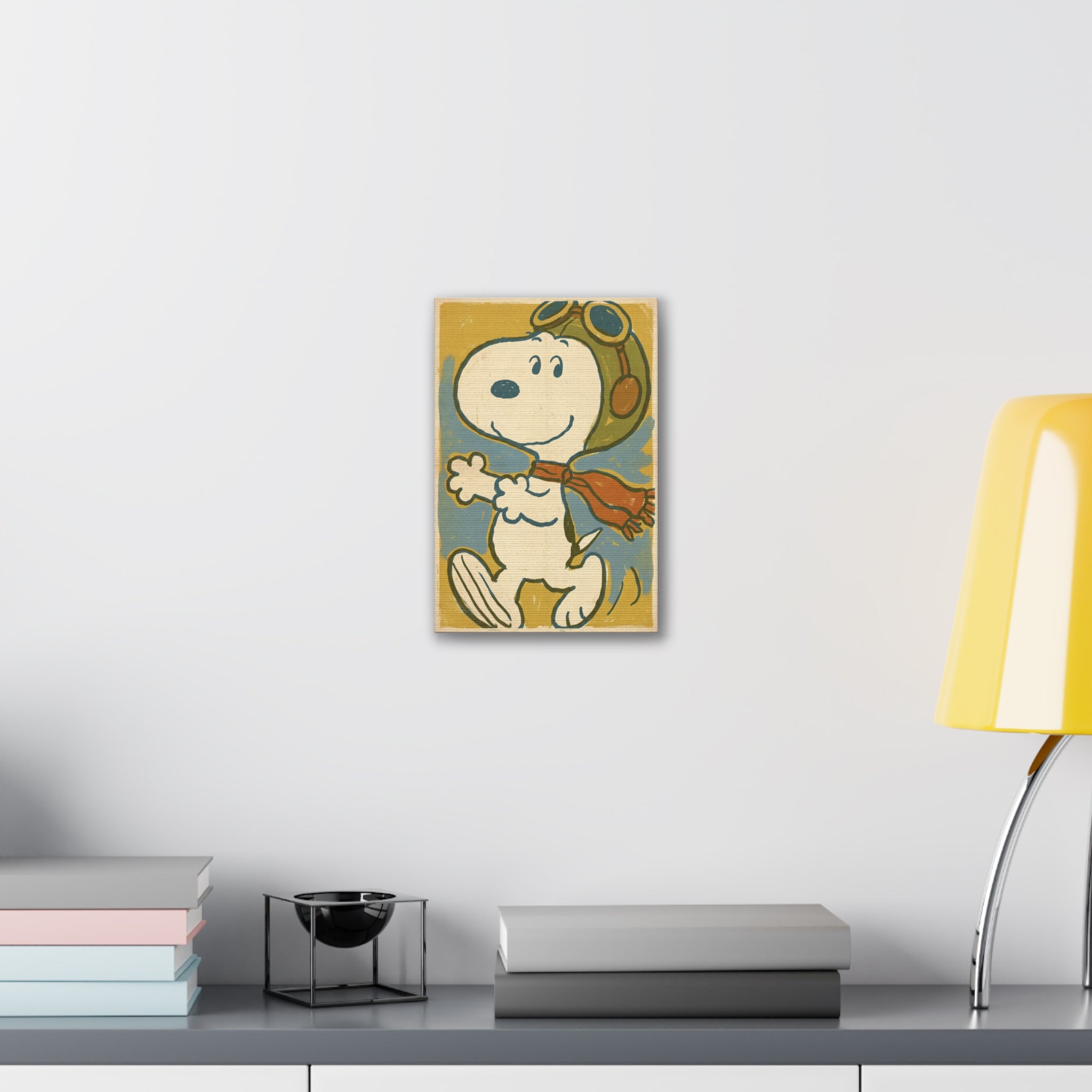 Vintage Snoopy Pilot Canvas