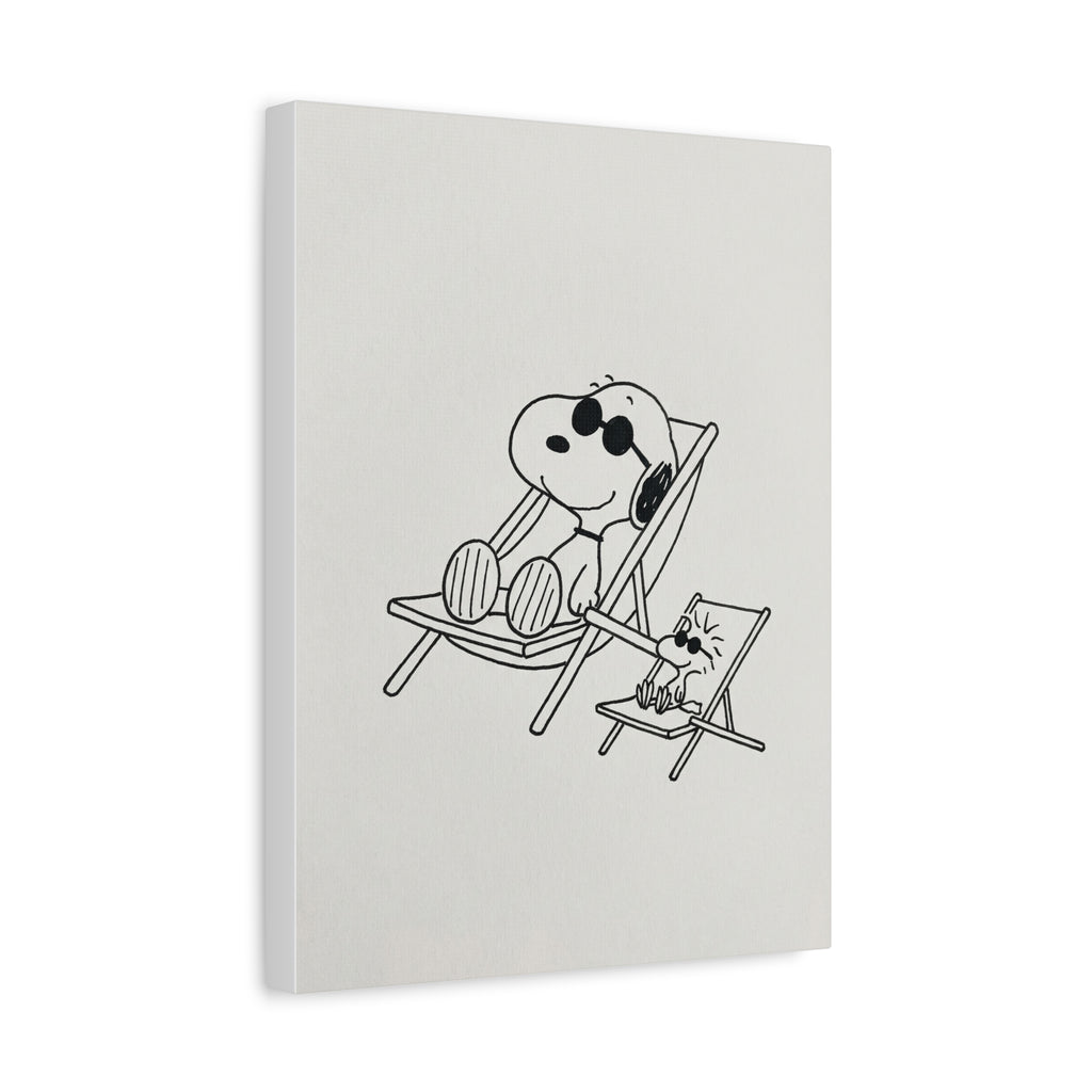 Relaxing Dog Lounge Canvas