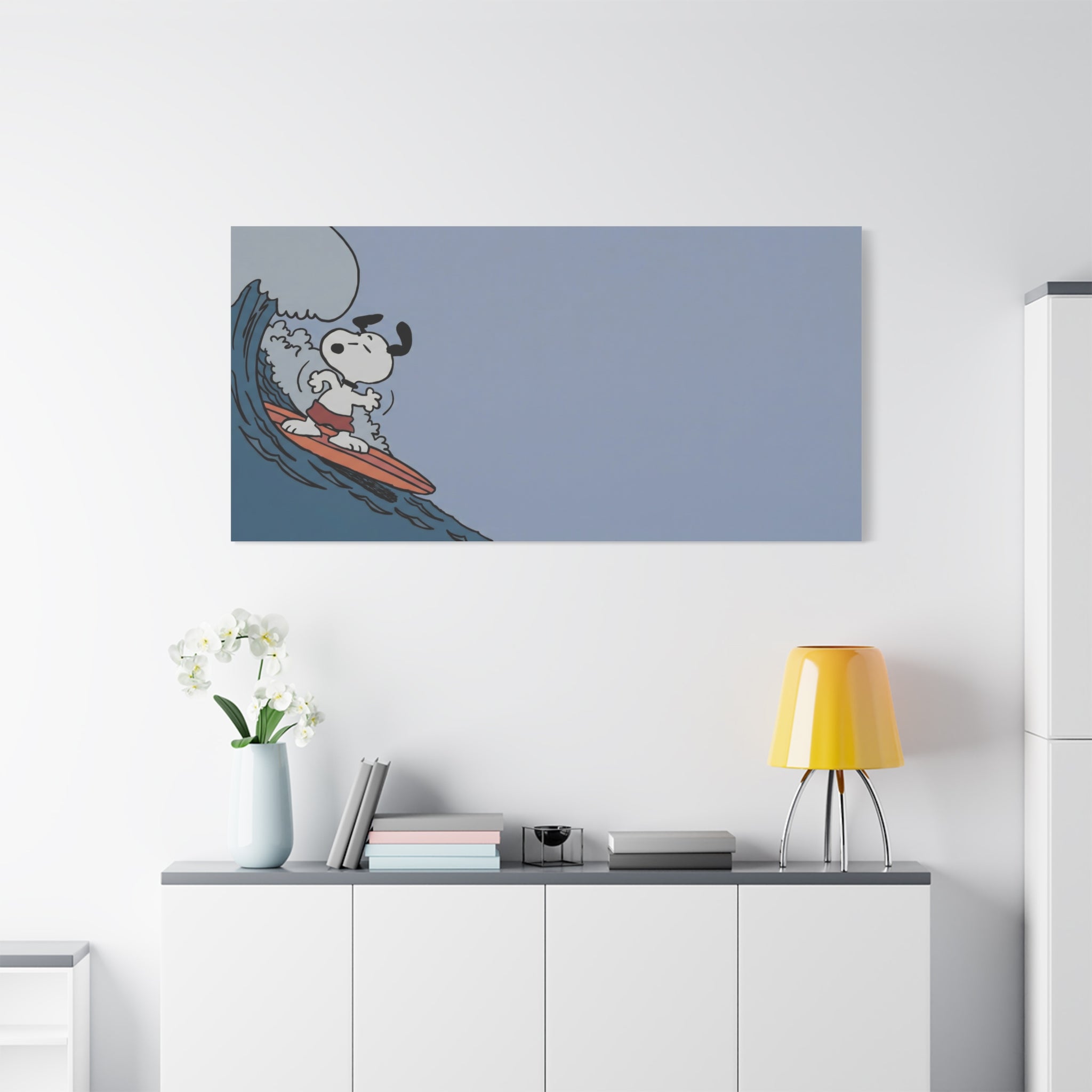 Surfing Dog Canvas
