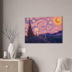 Snoopy Starry Night Canvas