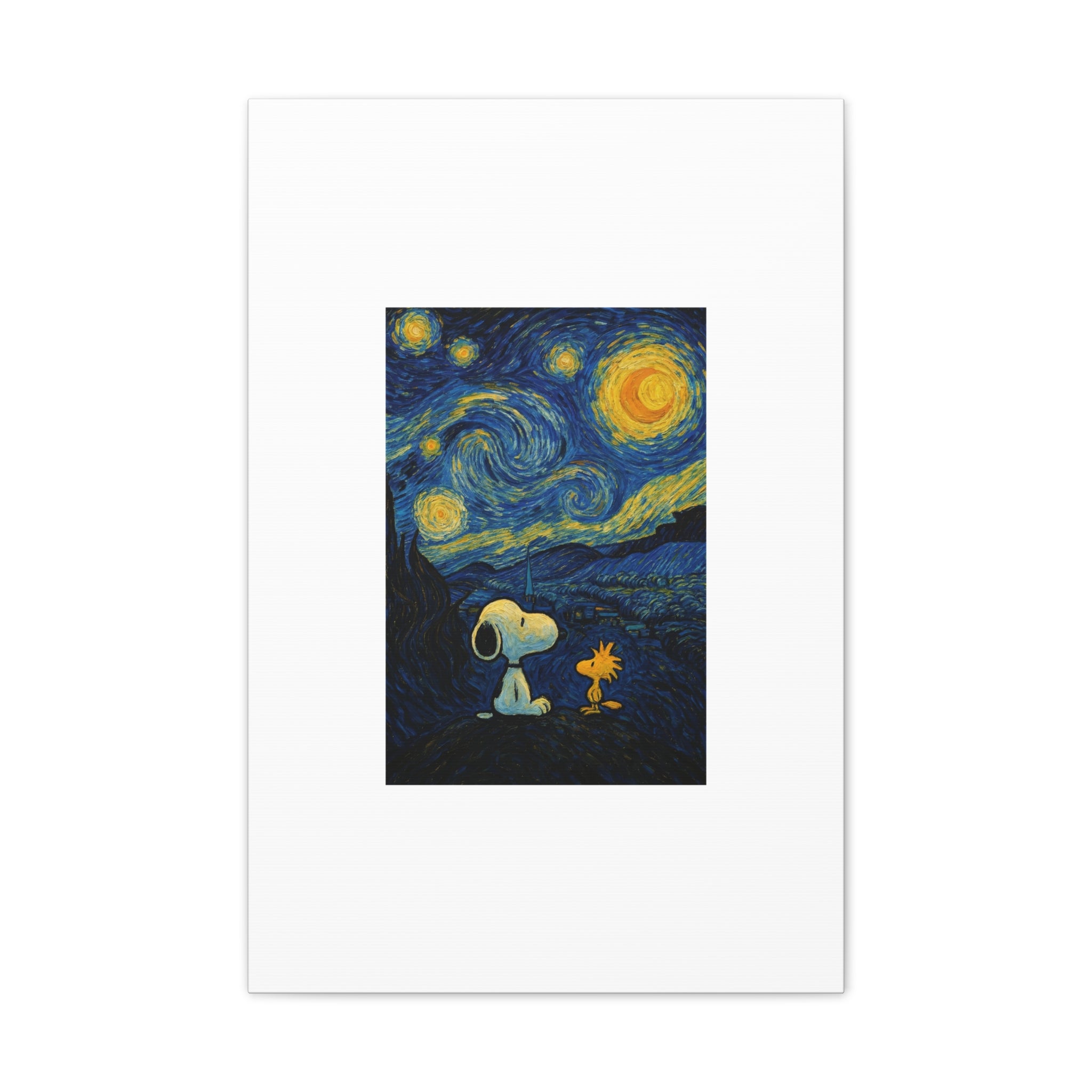 Snoopy Paris Autumn Canvas