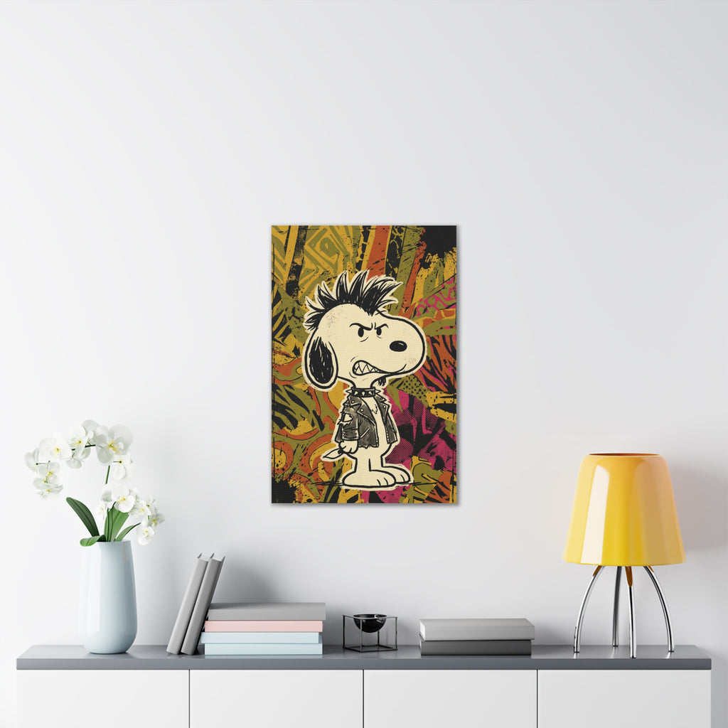Punk Dog Canvas