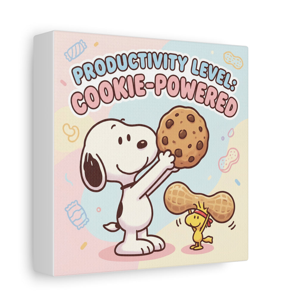 Cookie Powered Snoopy Canvas