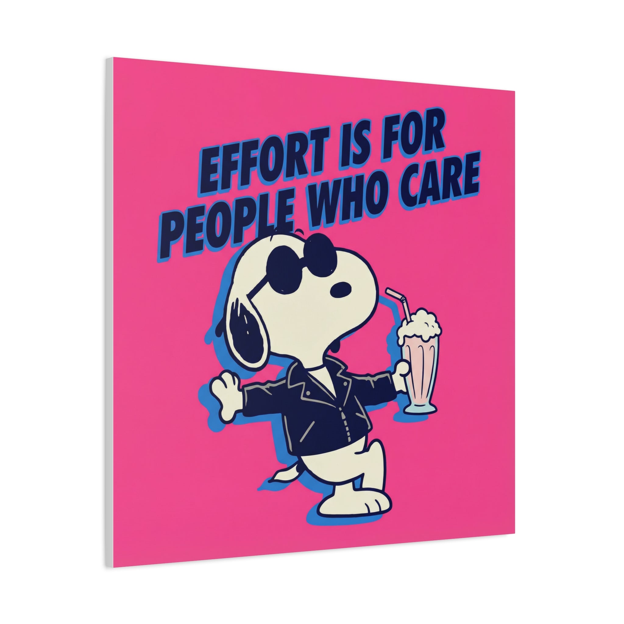 Snoopy Effort Quote Canvas