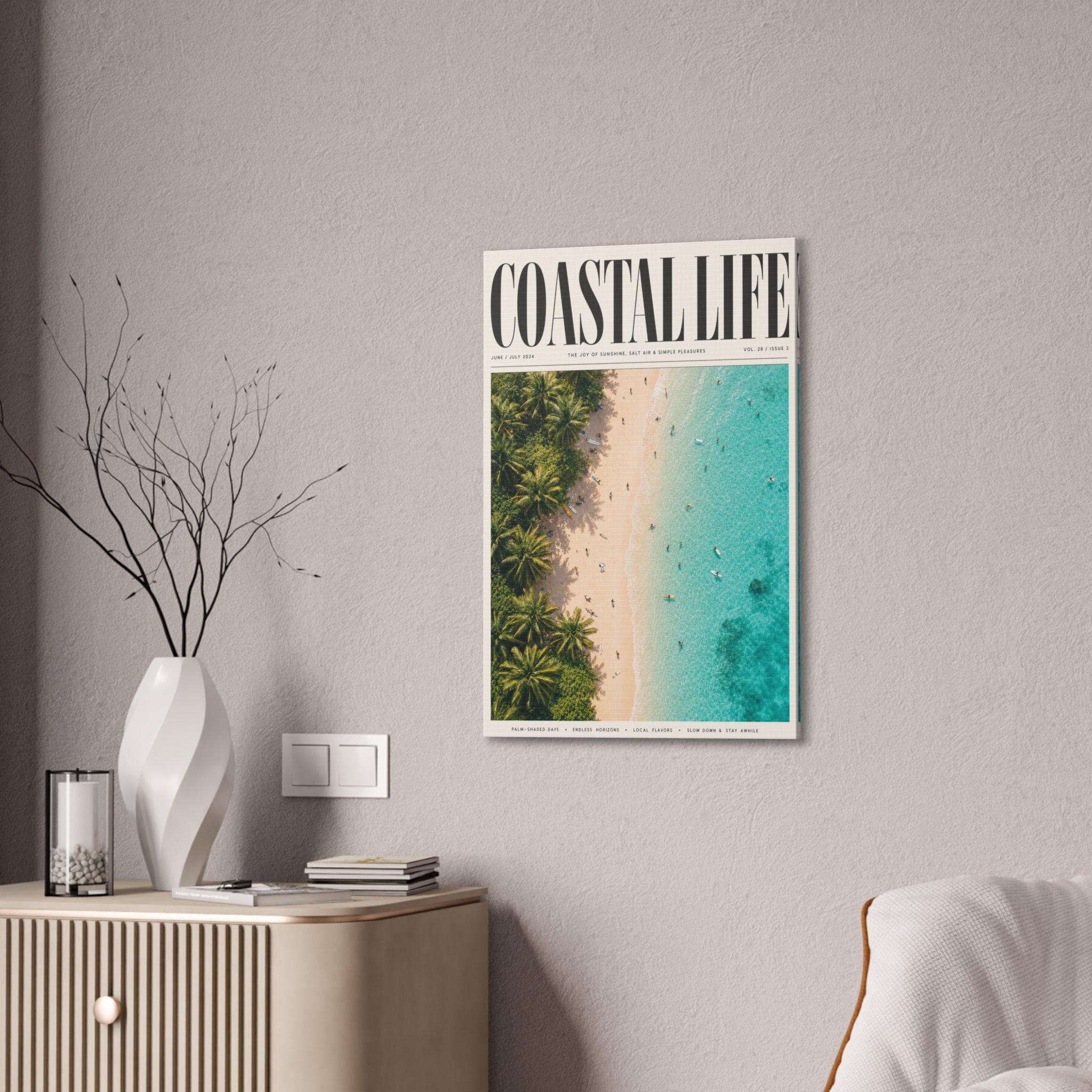 Coastal Life Beach Canvas