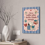 Coffee Plus Books Canvas