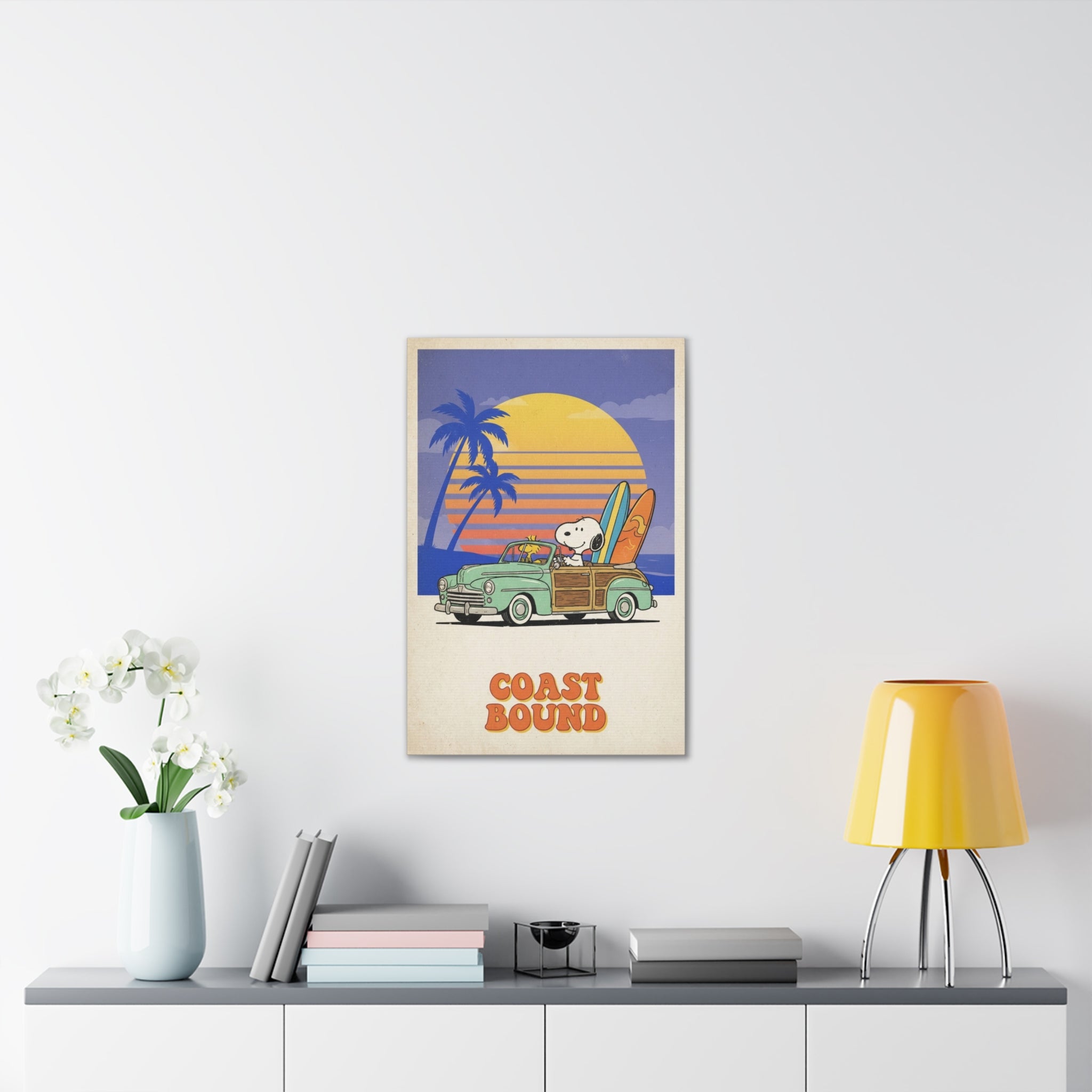 Coast Bound Snoopy Canvas