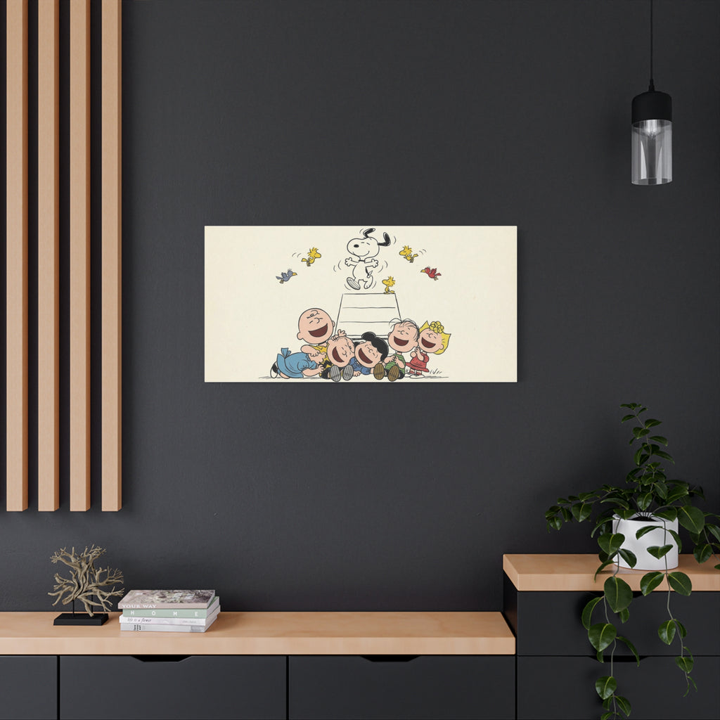Peanuts Gang Laughing Canvas