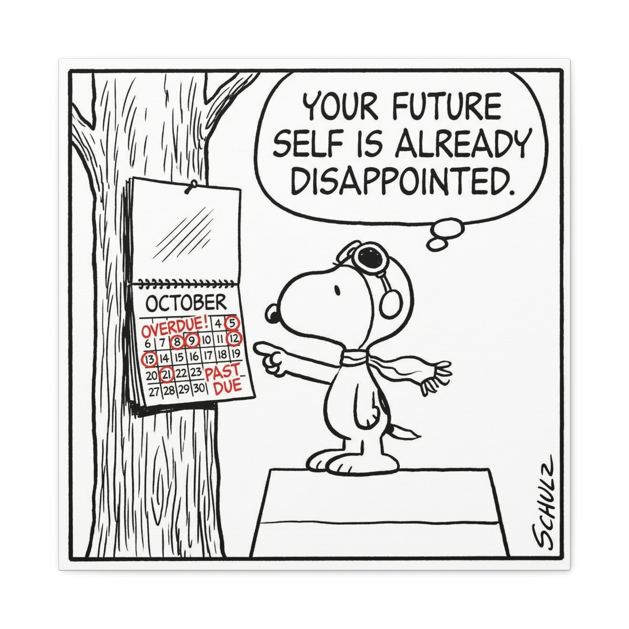 Future Self Disappointed Canvas