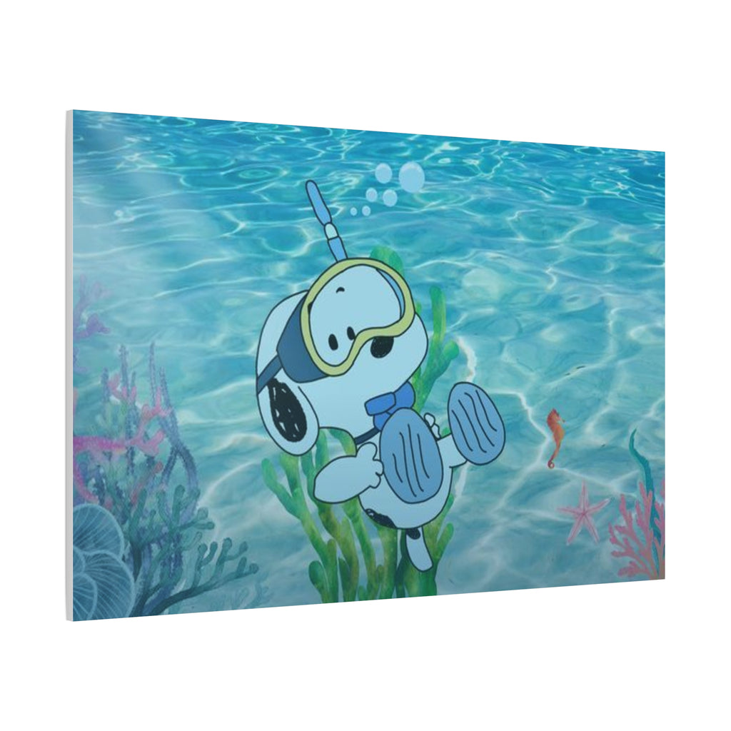 Snoopy Campfire Night Canvas