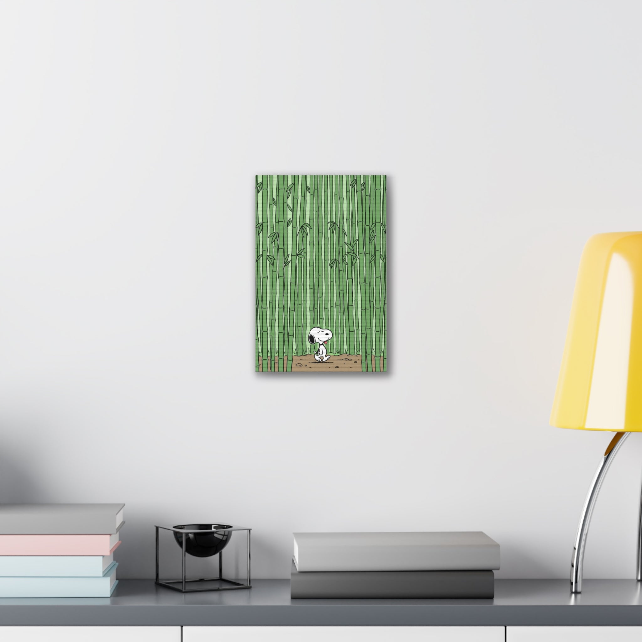 Snoopy in Bamboo Forest Canvas