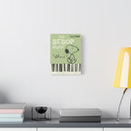 Bebop Beagle Piano Illustration Canvas