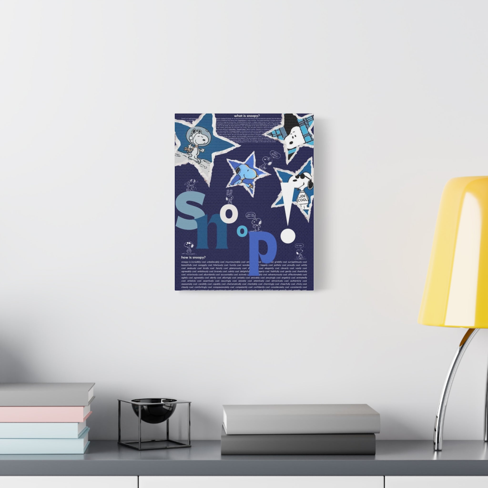Snoopy Star Collage Canvas