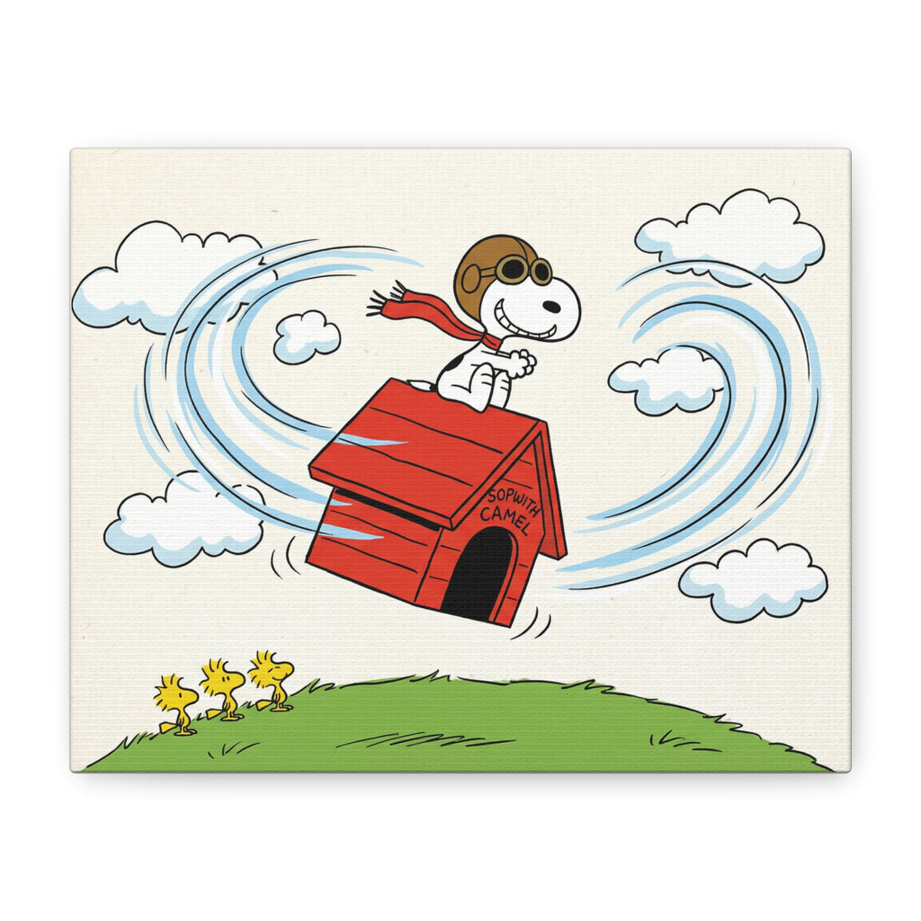 Flying Doghouse Canvas