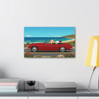 Snoopy Red Convertible Canvas