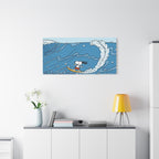 Surfing Snoopy Canvas