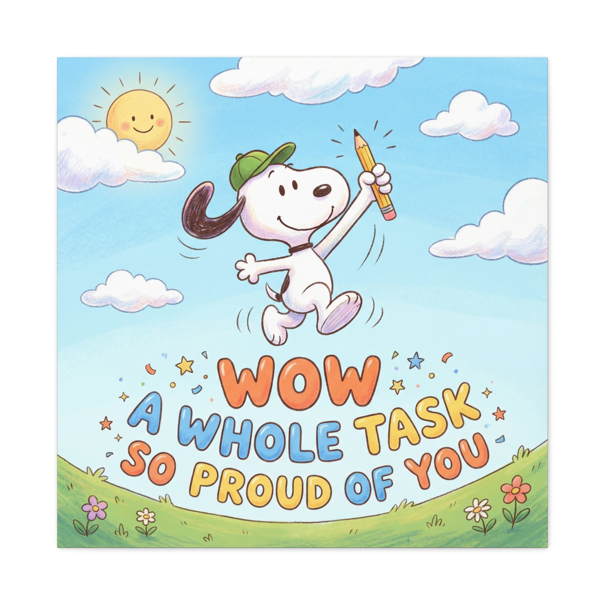 Whole Task Proud Canvas