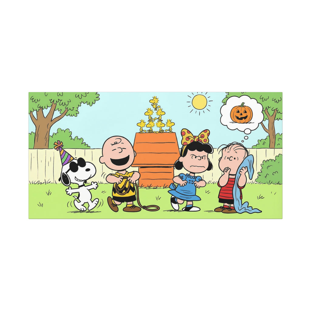 Peanuts Gang Halloween Canvas