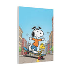 Snoopy Skateboarding Canvas