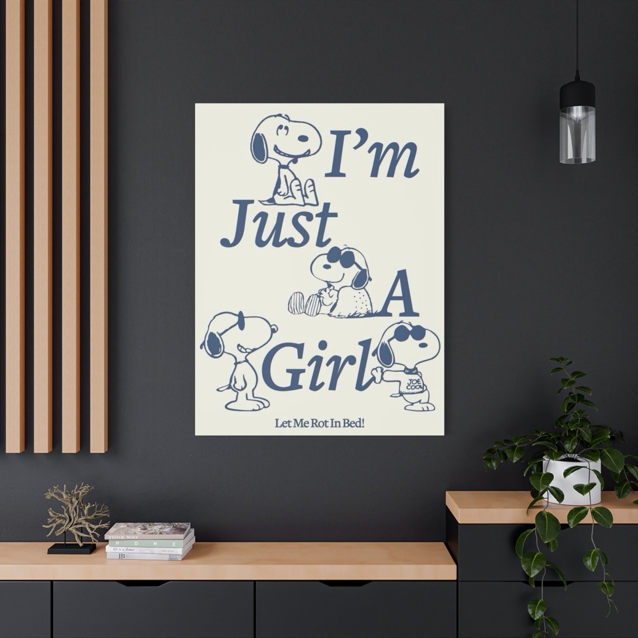 I'm Just A Girl Canvas