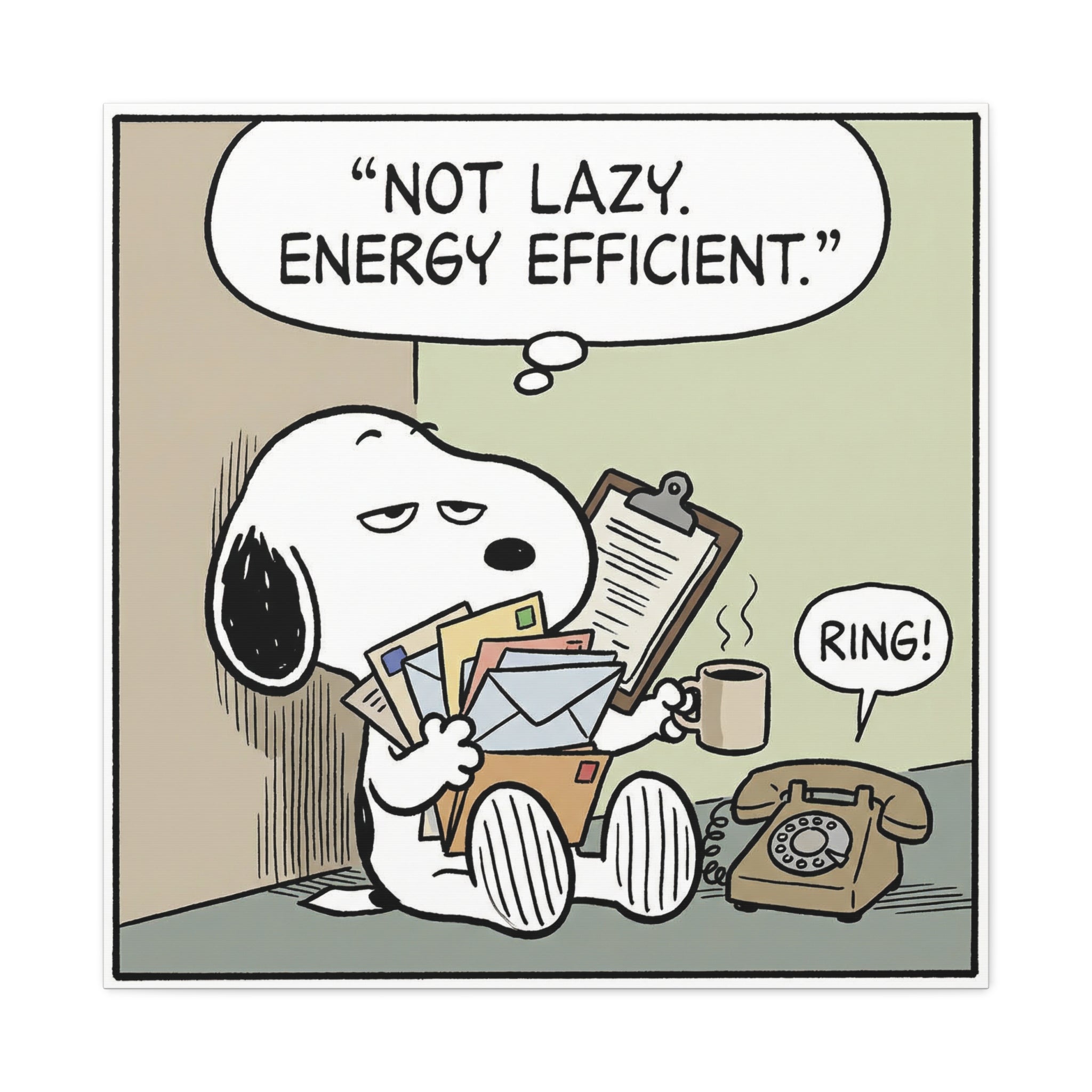 Energy Efficient Snoopy Canvas