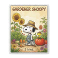 Gardener Snoopy I Tried Canvas