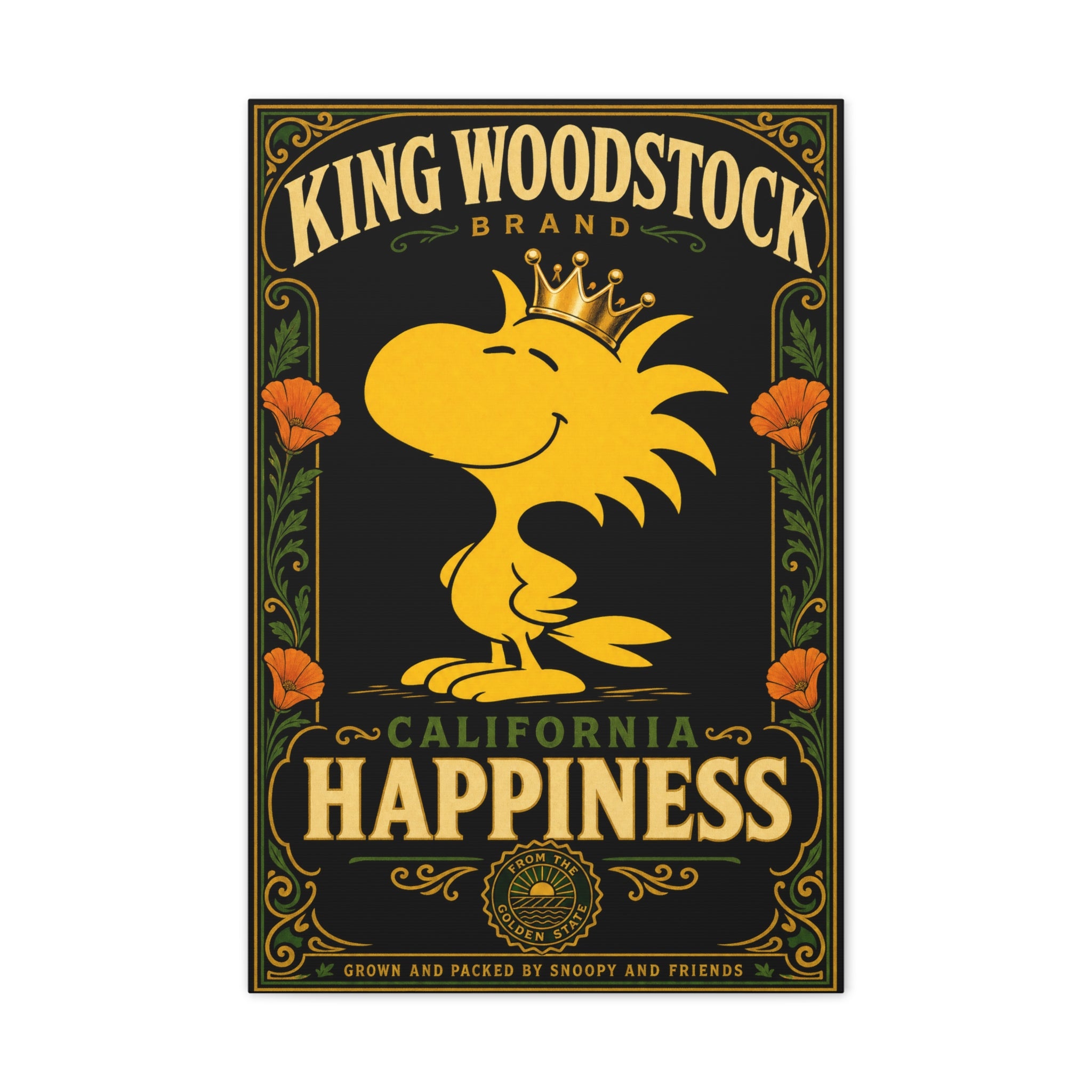 Woodstock California Happiness Canvas