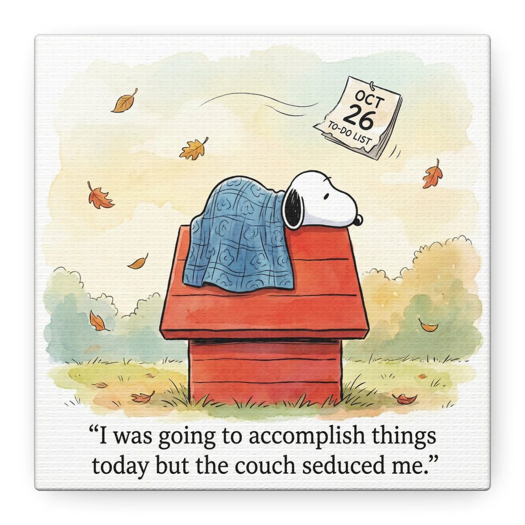 Couch Seduced Me Canvas