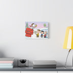 Snoopy Woodstock Holiday Canvas