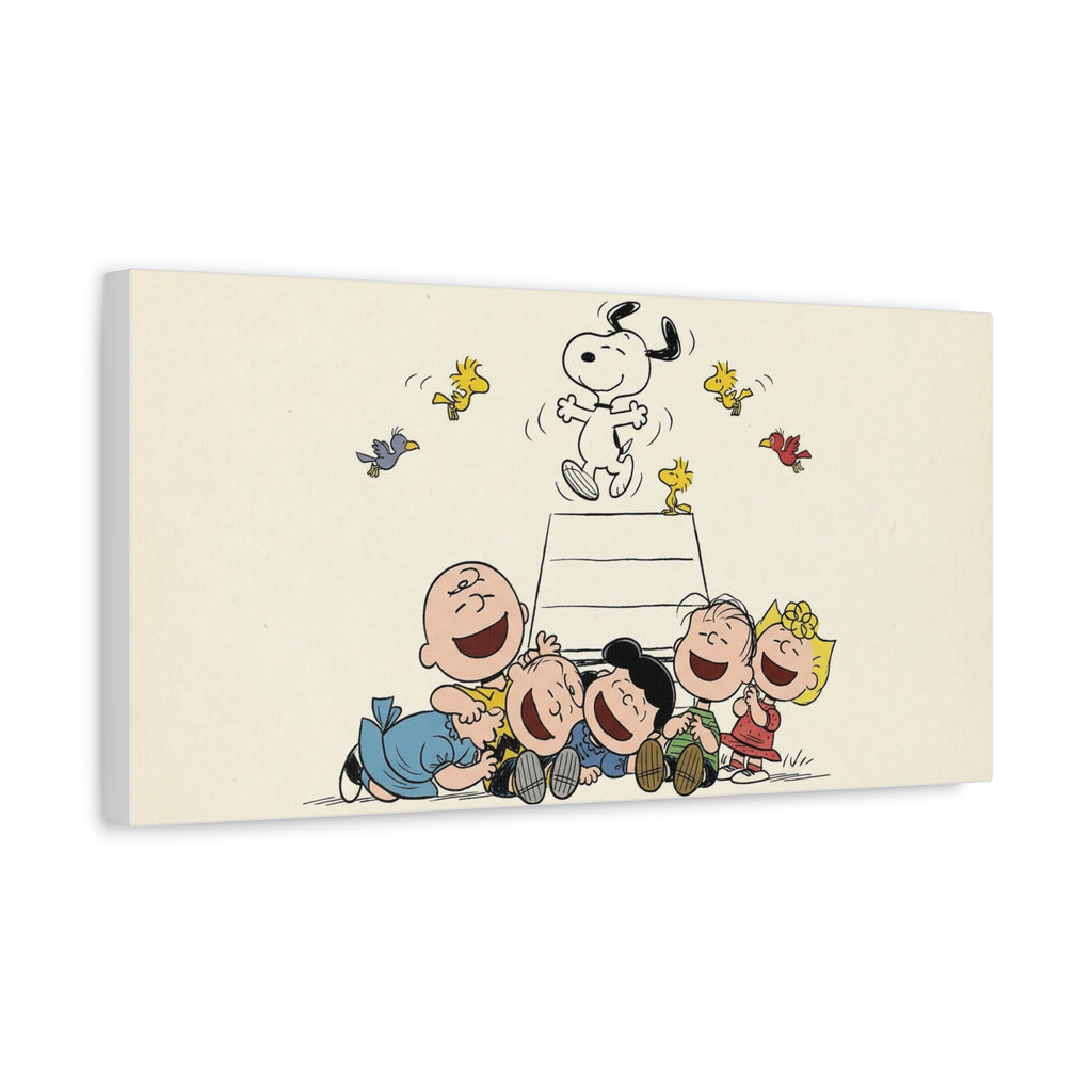Peanuts Gang Laughing Canvas
