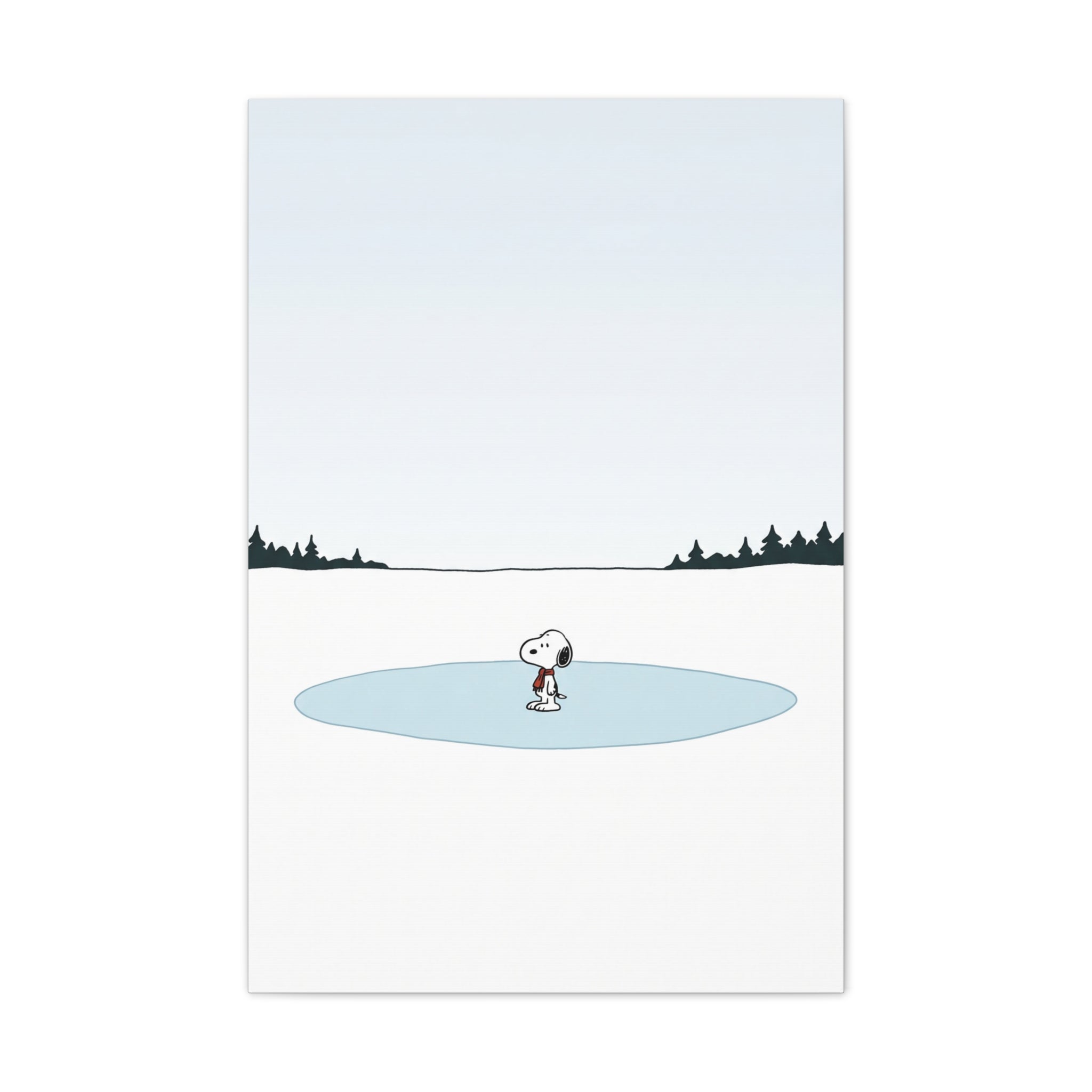 Snoopy Ice Rink Canvas