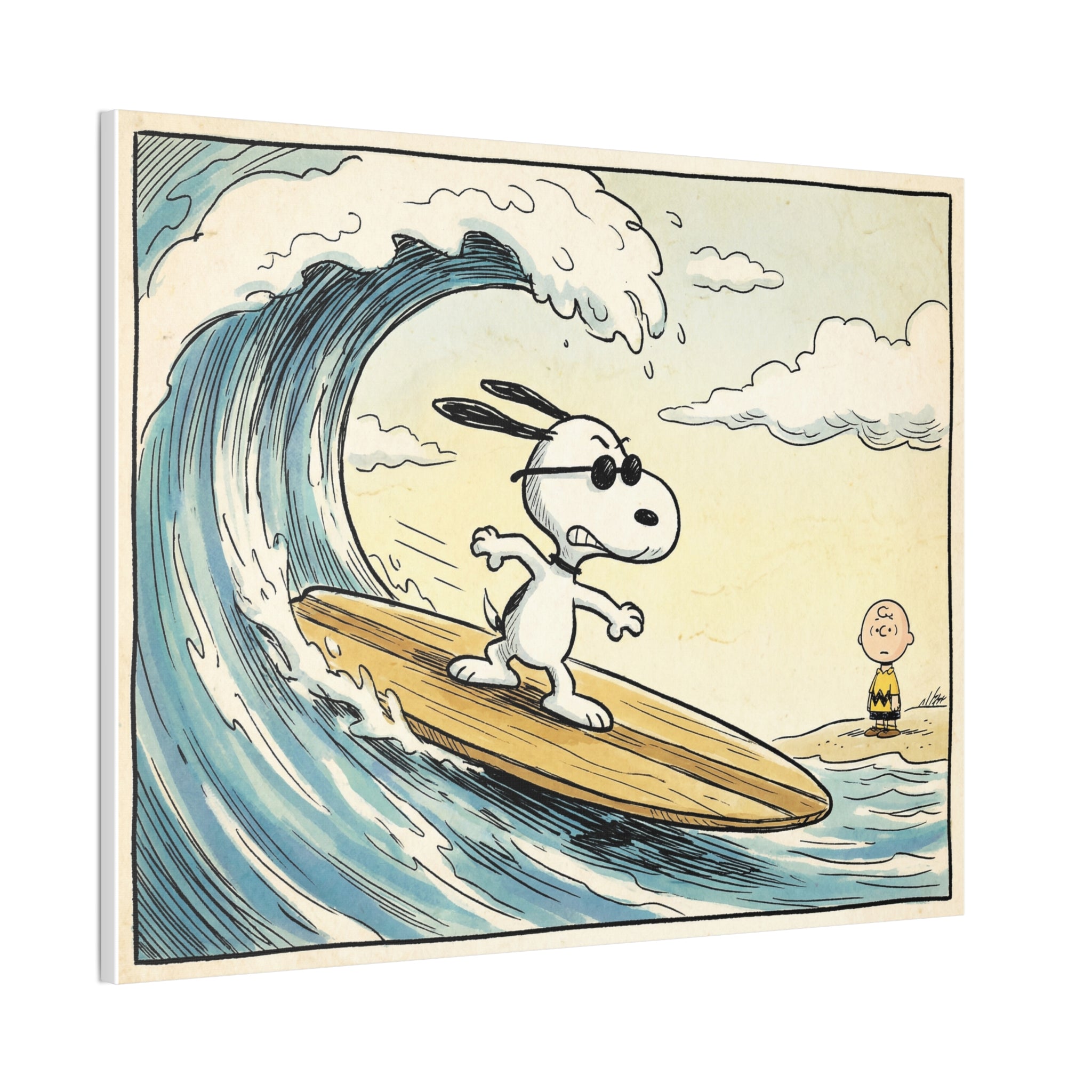 Vintage Surf Art Canvas