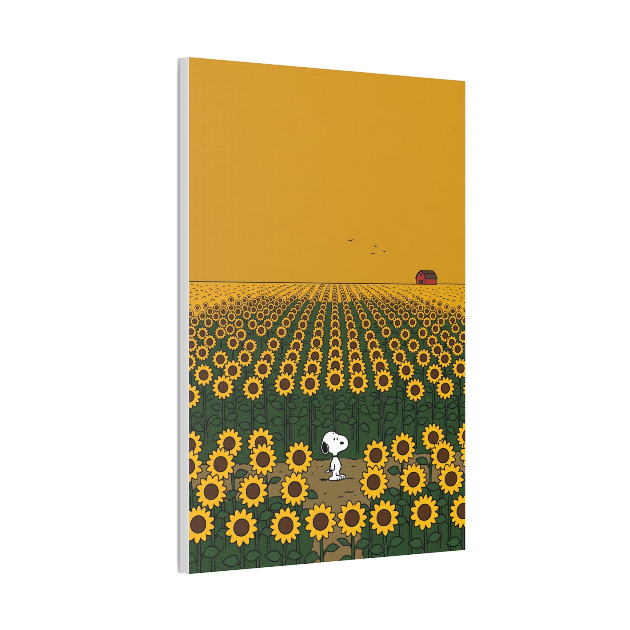 Snoopy in Sunflower Field Canvas