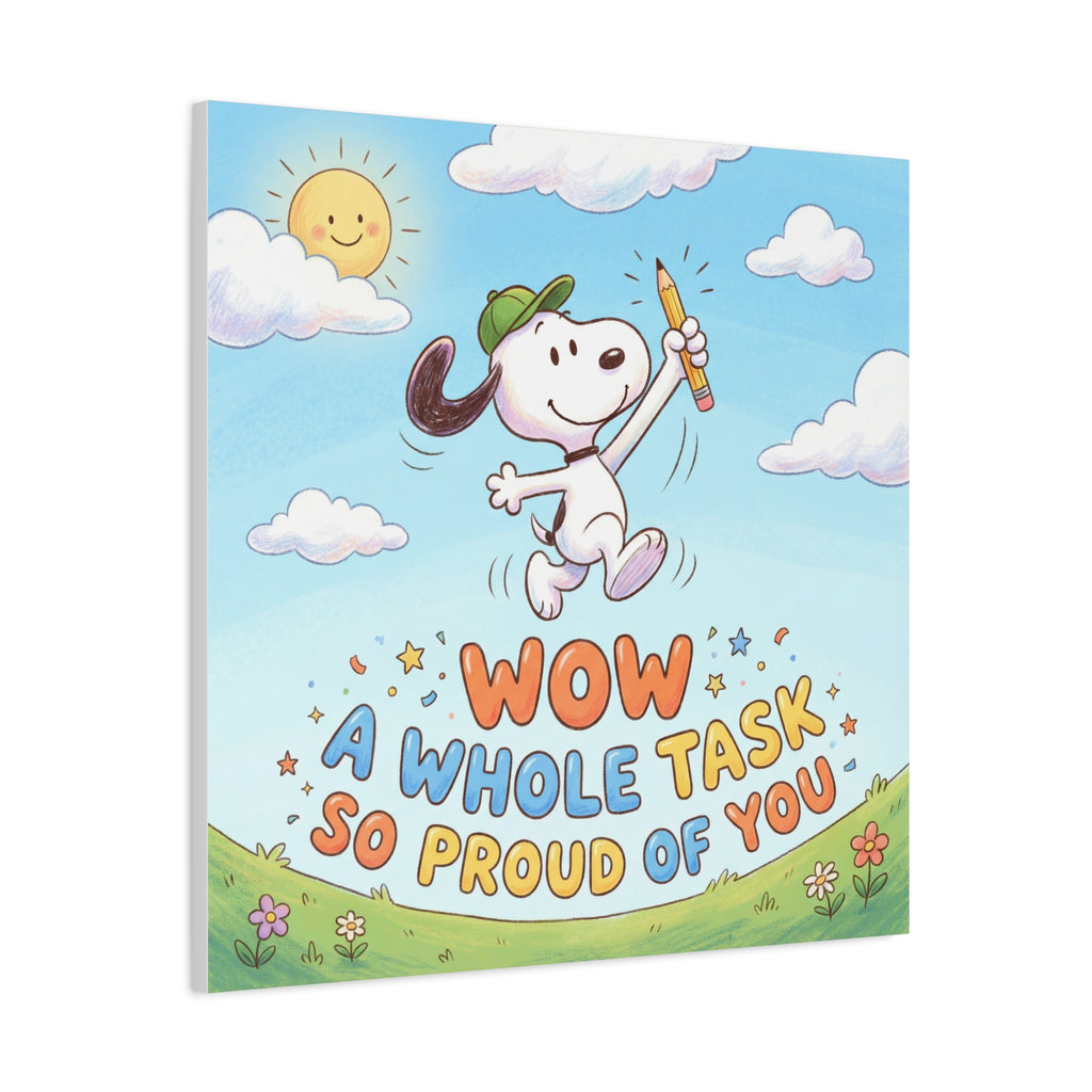 Whole Task Proud Canvas