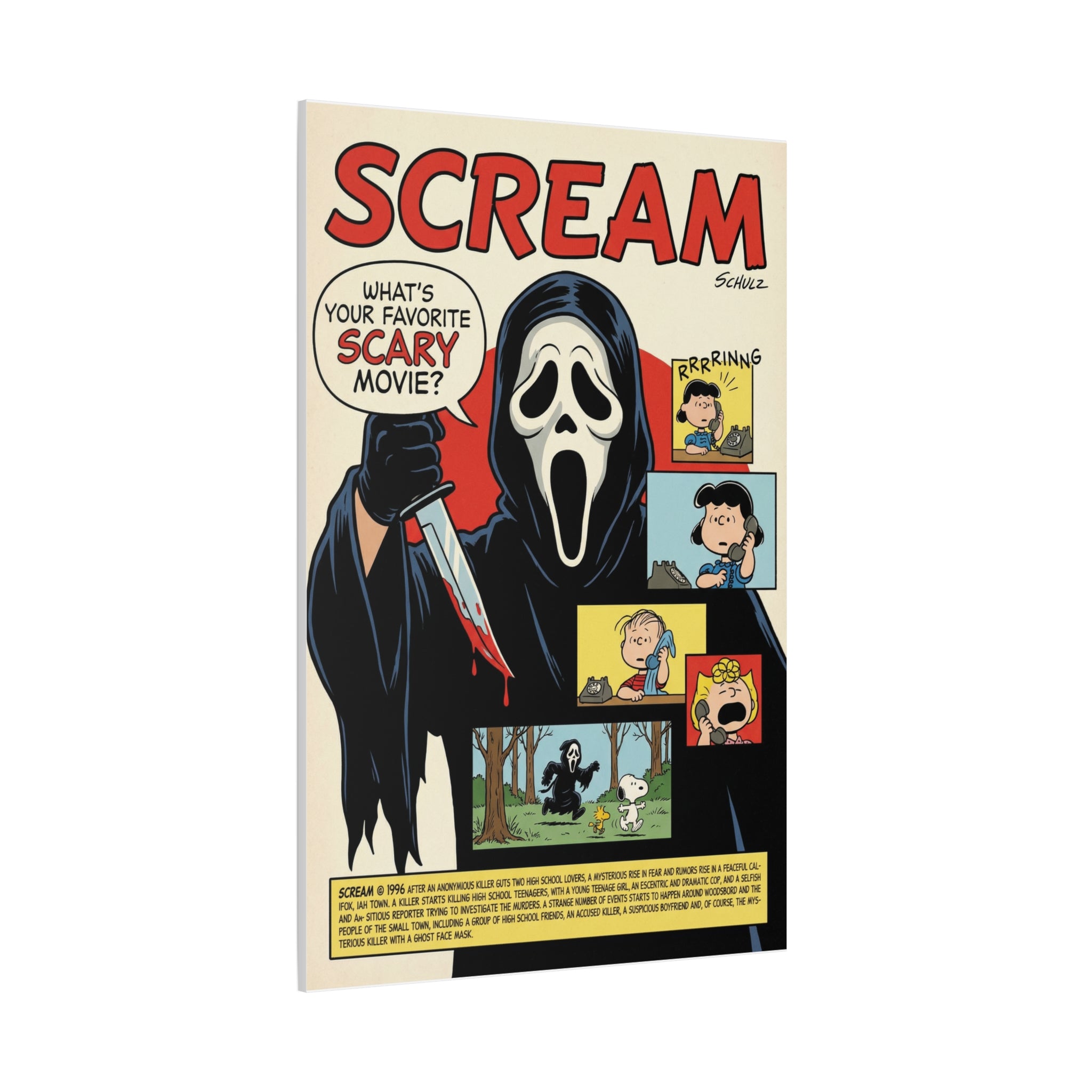Snoopy Scream Parody Canvas