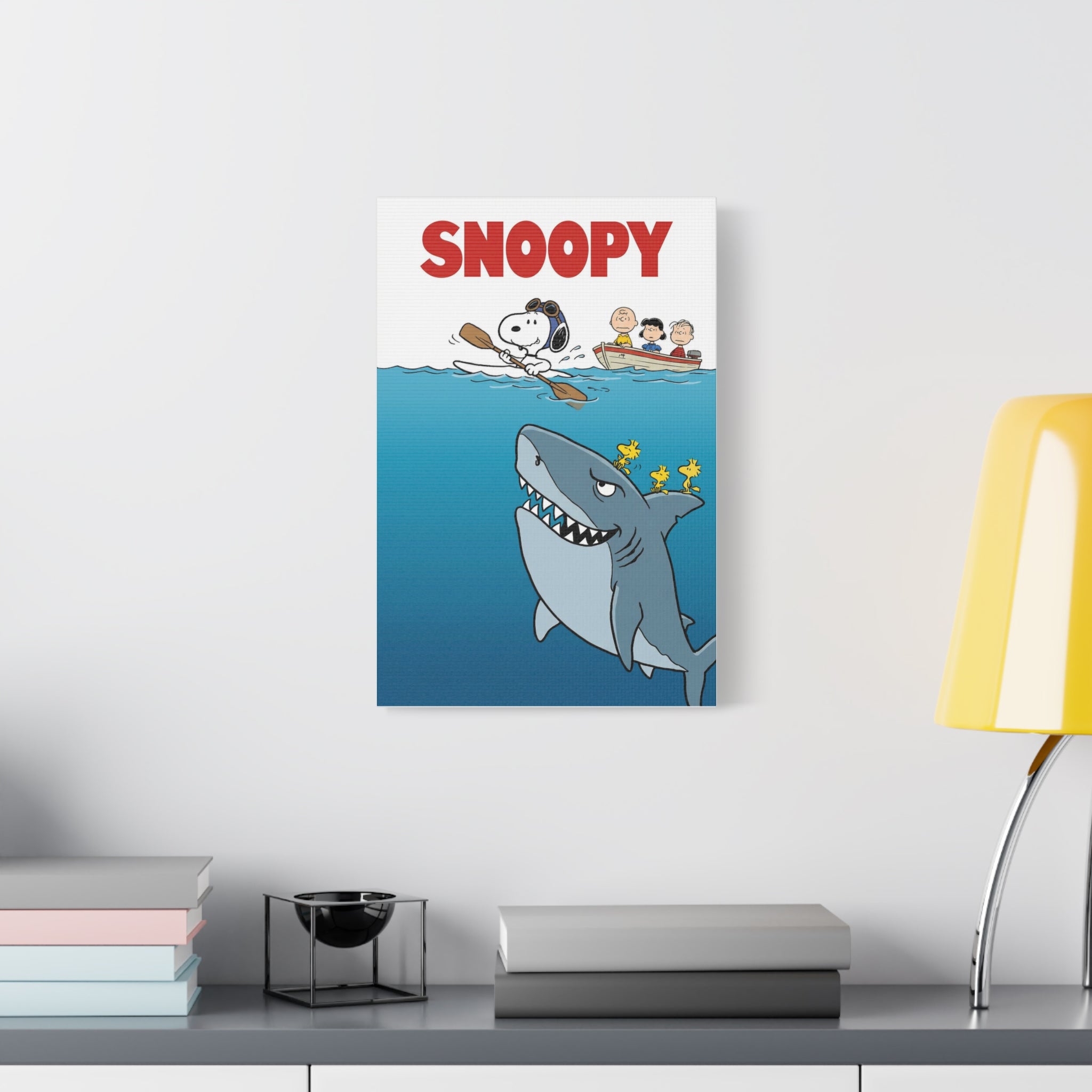 Snoopy Jaws Remake Canvas