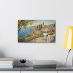 Mediterranean Seaside Canvas