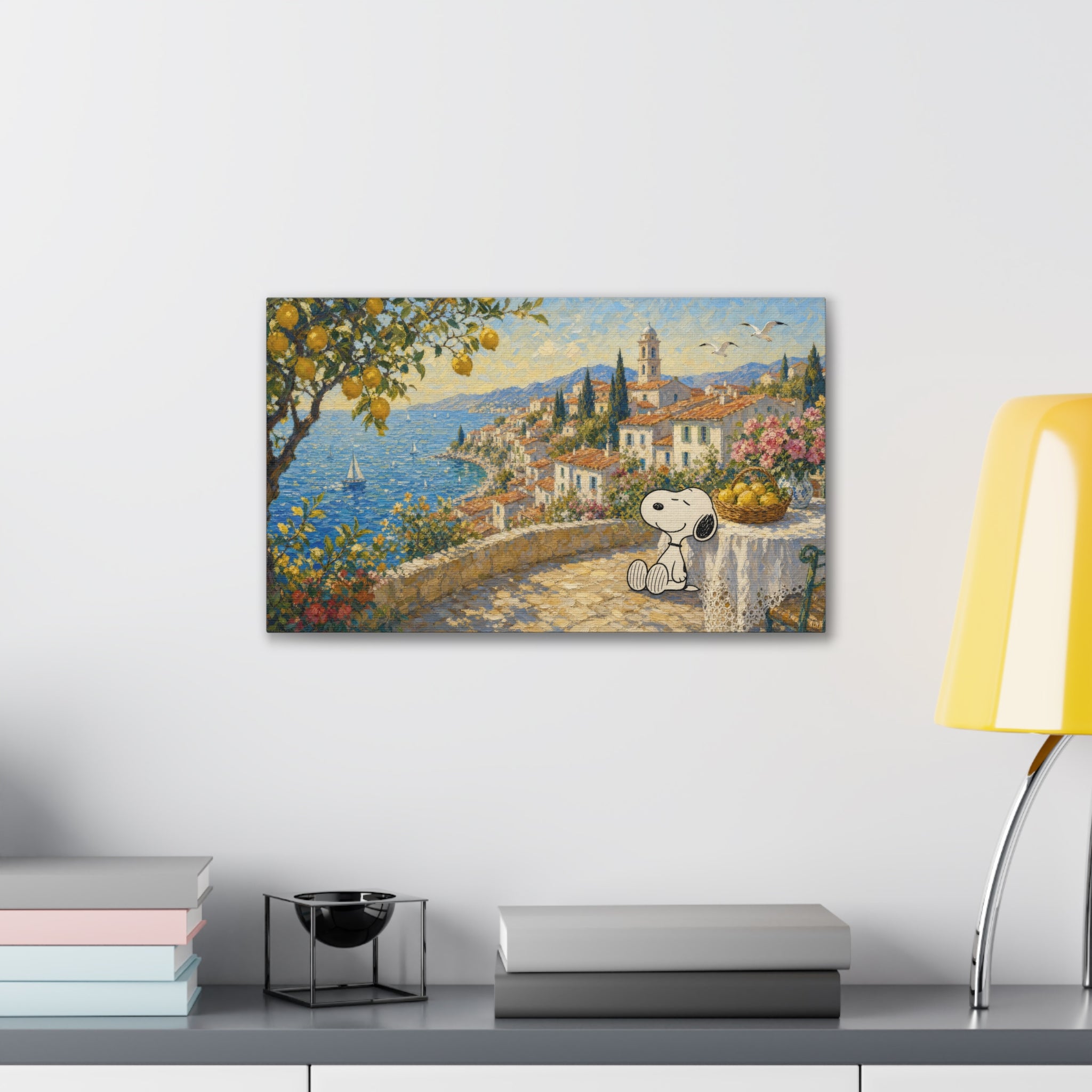 Mediterranean Seaside Canvas