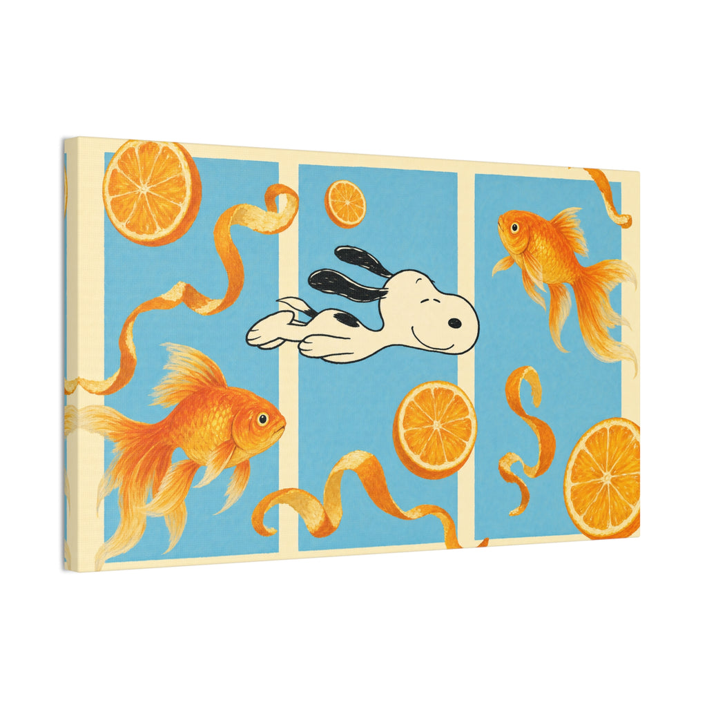 Goldfish Swim Canvas