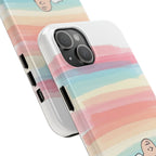 Pastel Stripe Peanuts Phone Case