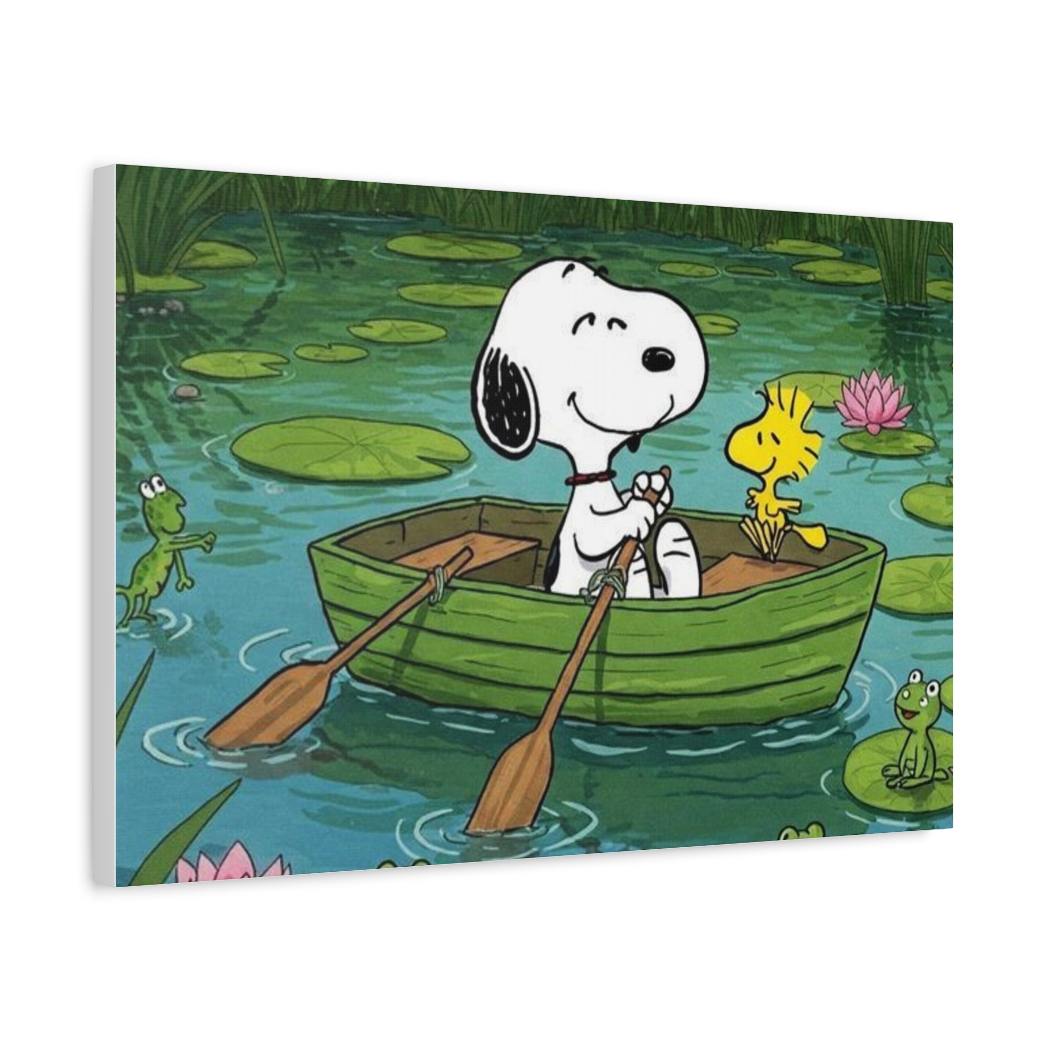 Snoopy Rowboat Canvas