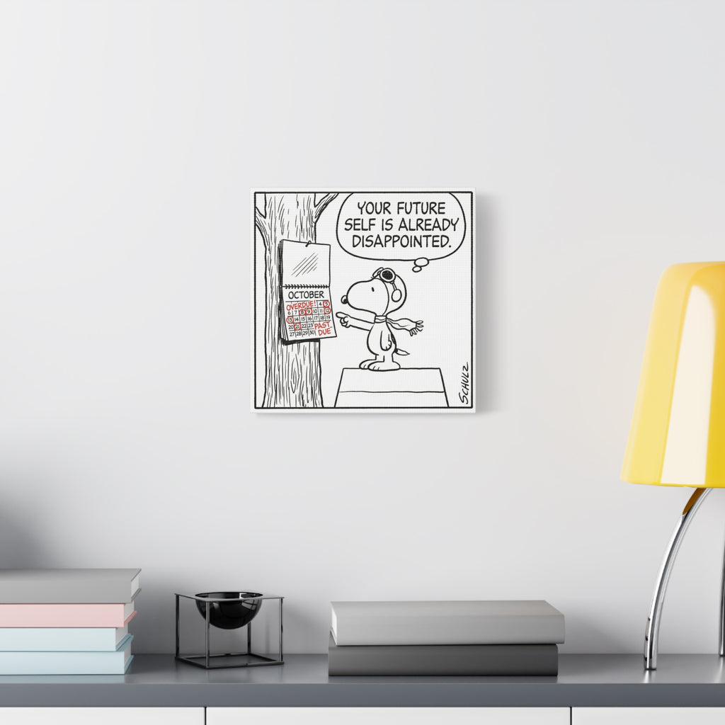 Future Self Disappointed Canvas