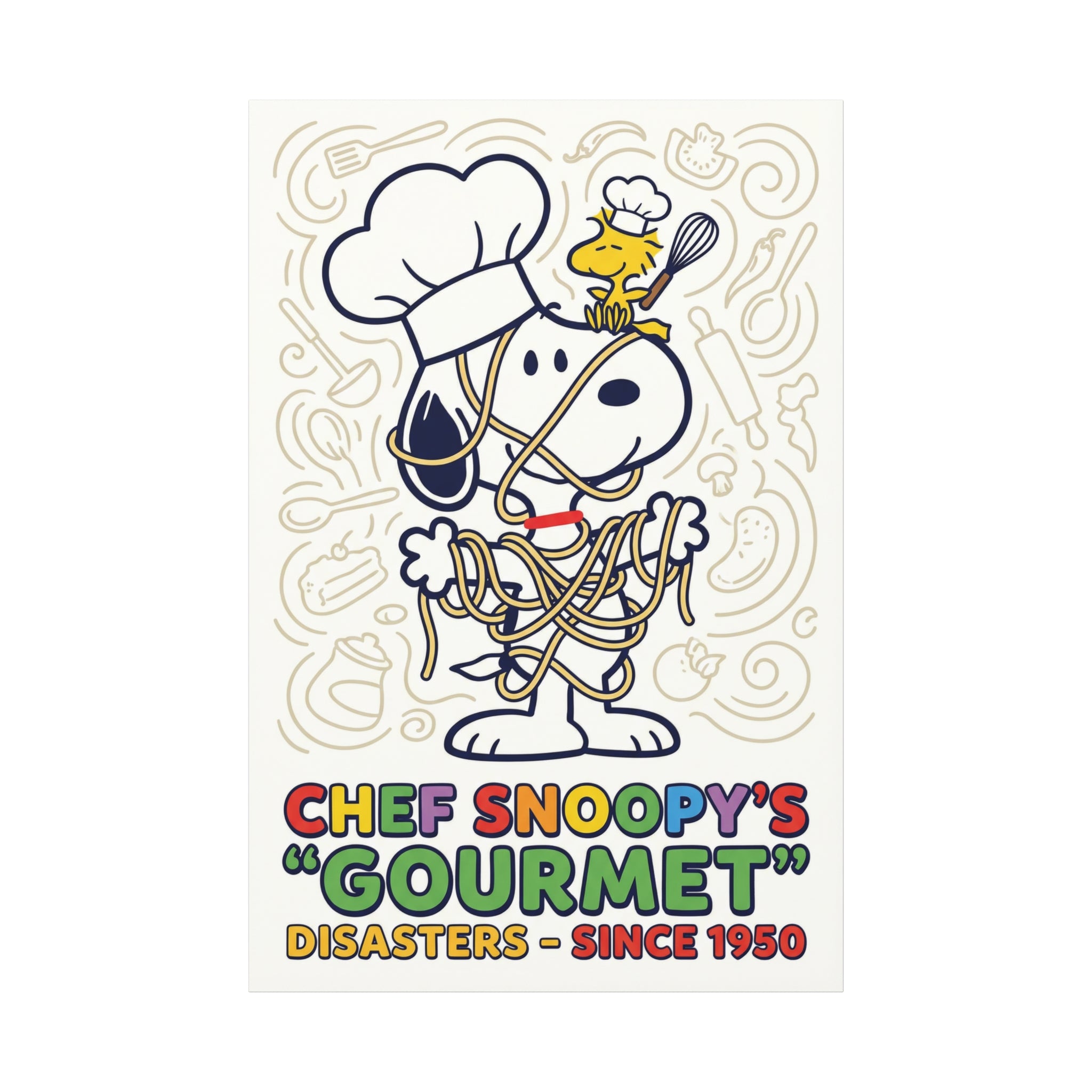Chef Snoopy Gourmet Canvas