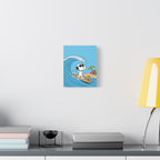 Surfing With Woodstock Canvas