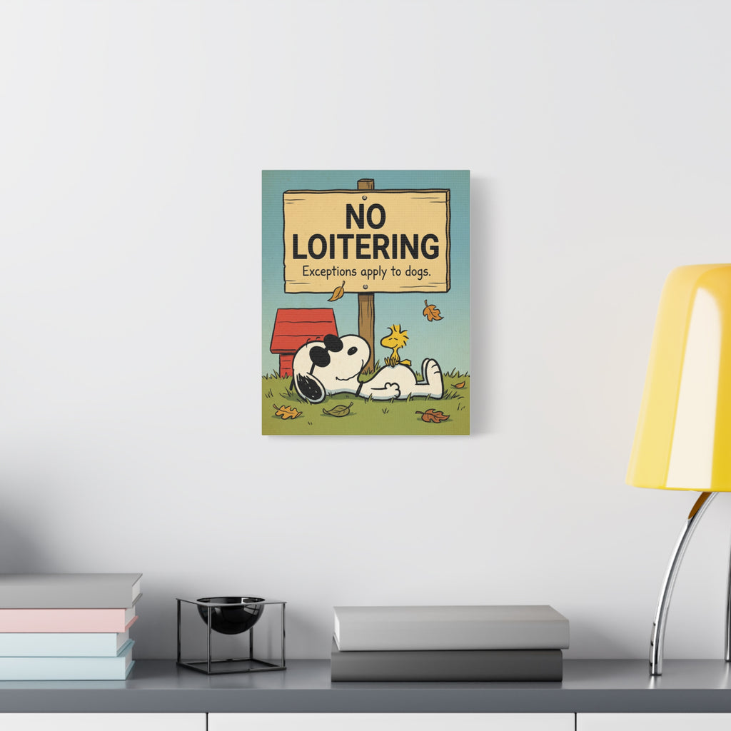 No Loitering Canvas