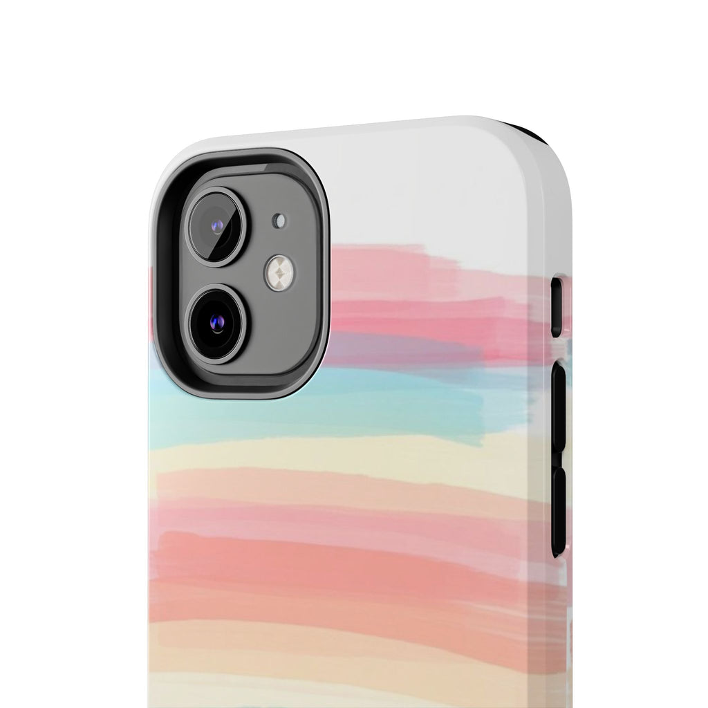 Rainbow Stripe Snoopy Phone Case